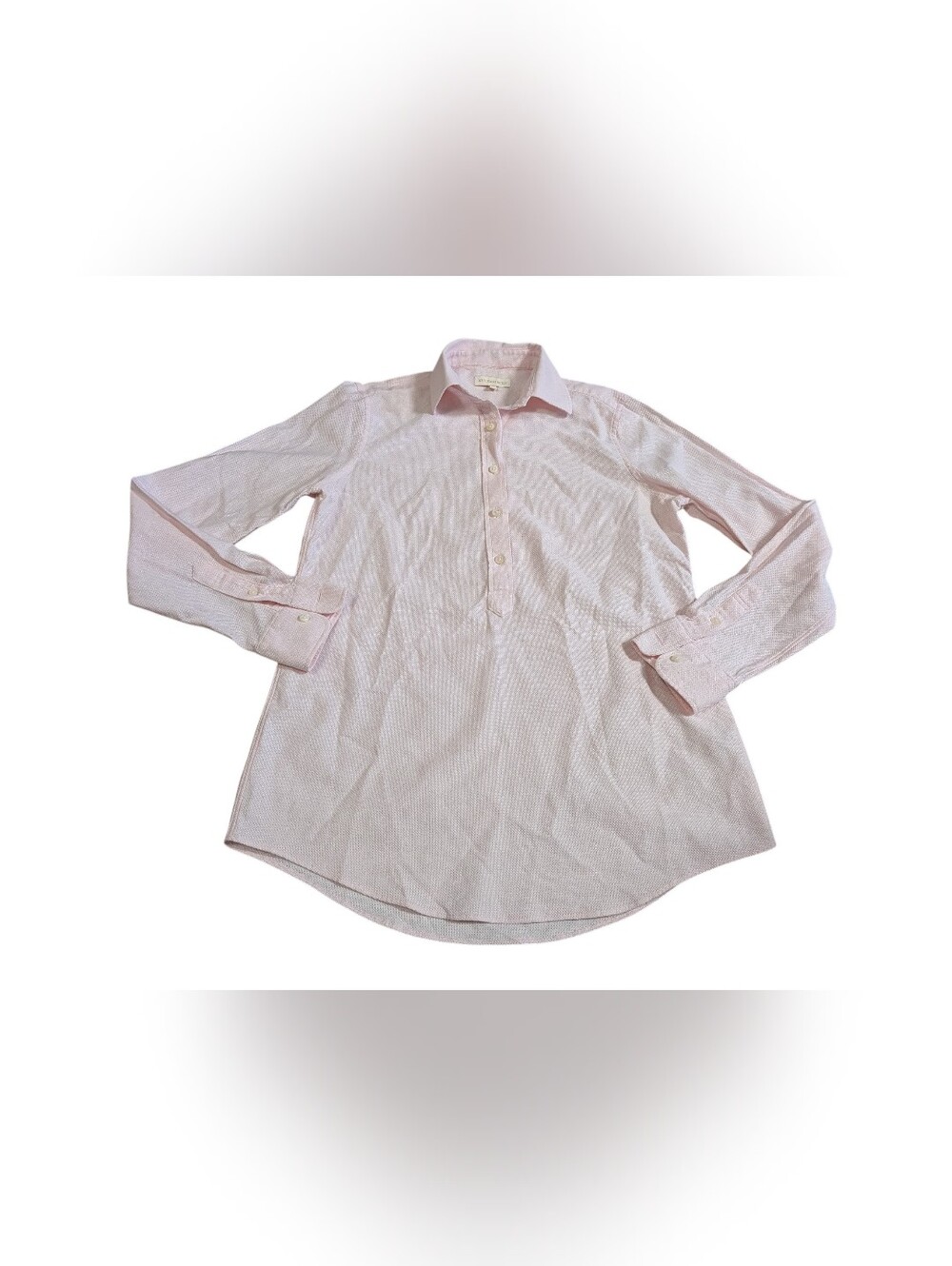 ANN MASHBURN popover blouse in crisp cotton size Small light pink